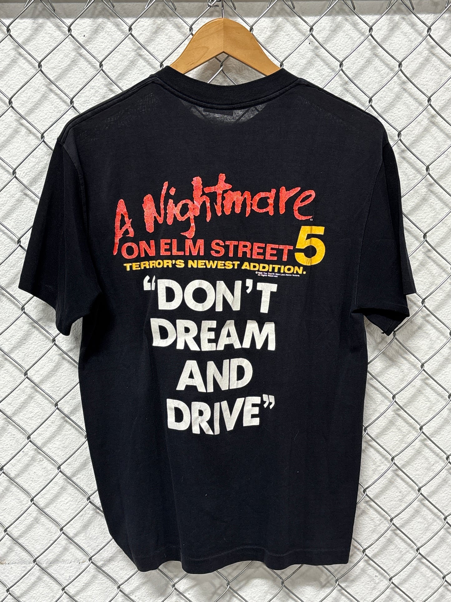 Vintage 1989 Freddy Krueger Nightmare on Elm Street Movie Tee Size Large