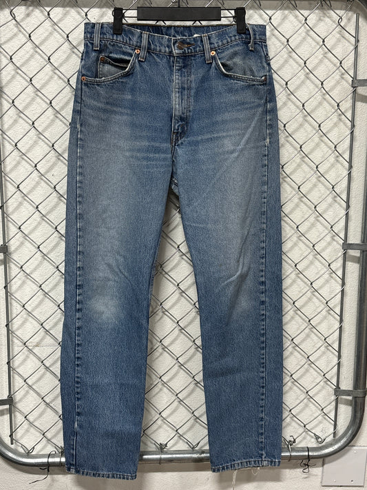 Vintage Levi's 505 Orange Tab Straight Leg Denim Jeans Size 33x32