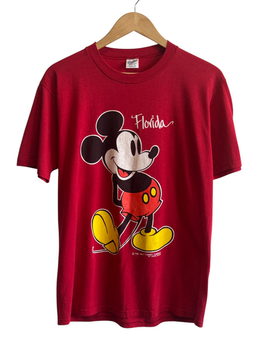 Vintage 90's Florida Mickey Mouse Disney Cartoon Graphic Tee Size Large