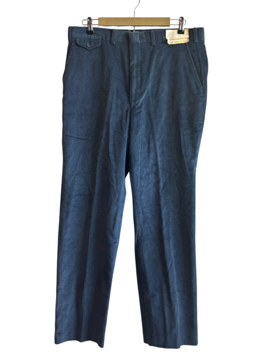Vintage 70's Blue Corduroy Pants Size 35x31