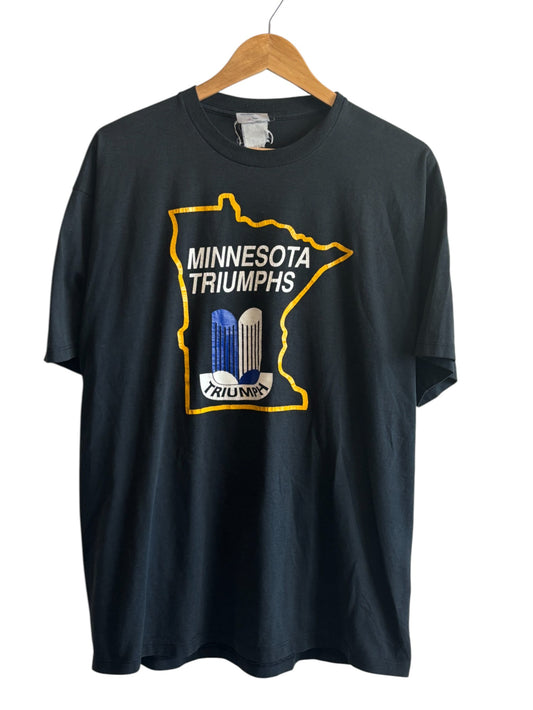 Vintage 90's Minnesota Triumphs Motorcycle Graphic Tee Size XL