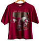 Vintage 90's San Francisco 49ers Helmet Logo NFL Cropped Tee Size Large