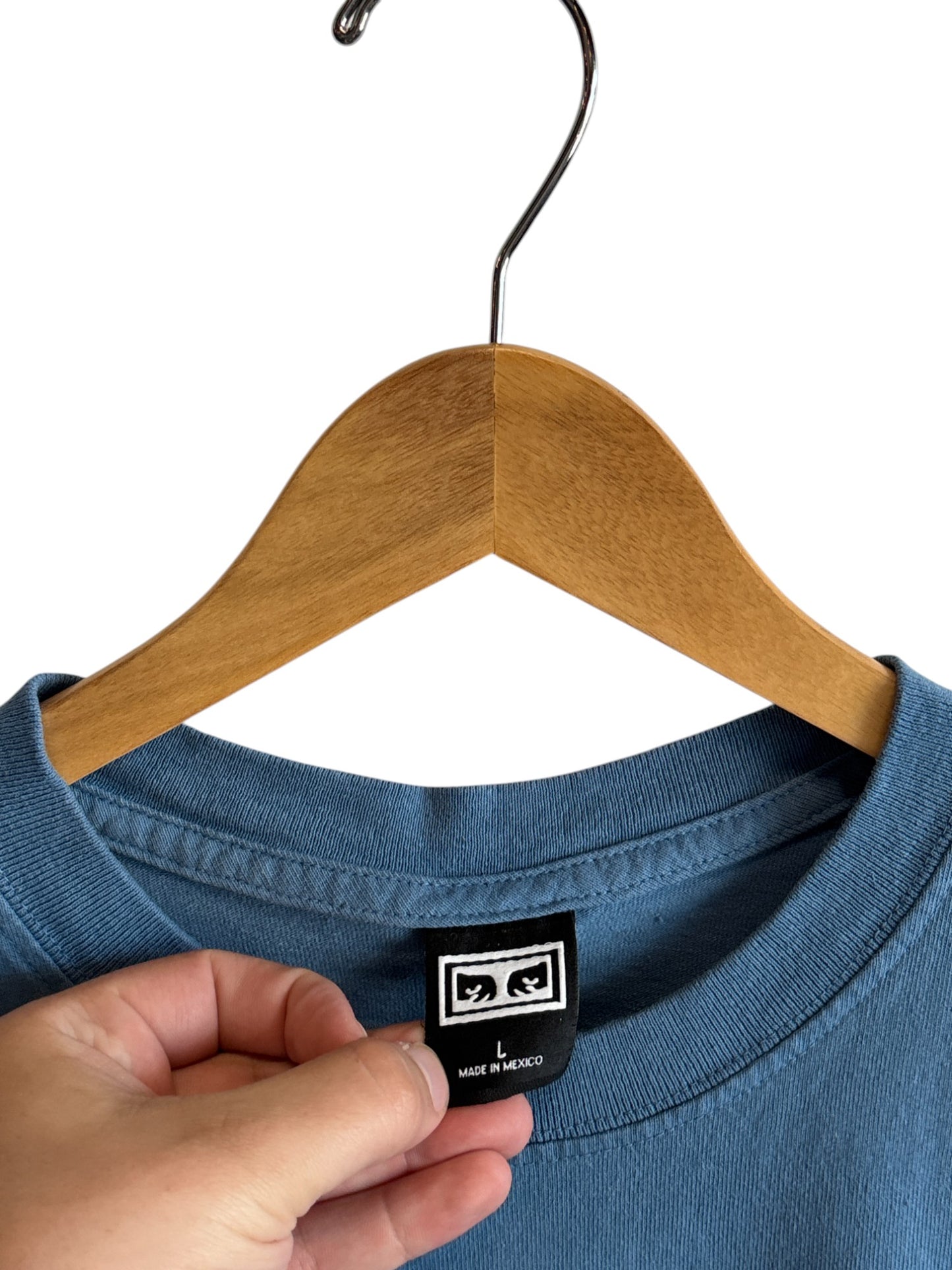 Vintage Y2K Obey Face Graphic Tee Size Large