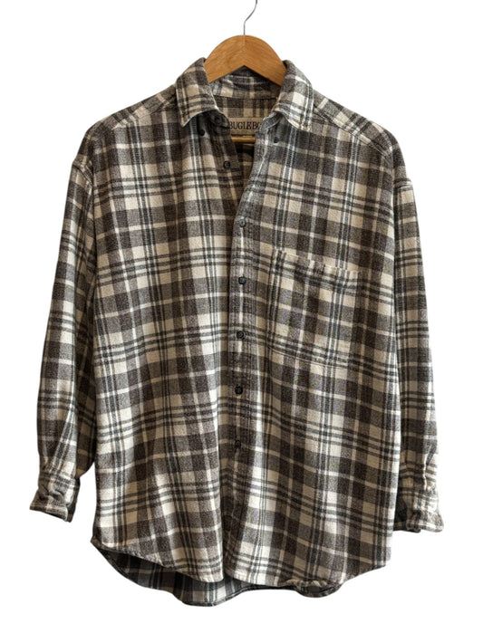 Vintage 90's Bugle Boy Button Up Flannel Shirt Size Medium