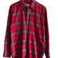 Vintage St Johns Bay Red Flannel Button Up Shirt Size Large