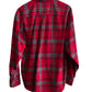 Vintage St Johns Bay Red Flannel Button Up Shirt Size Large
