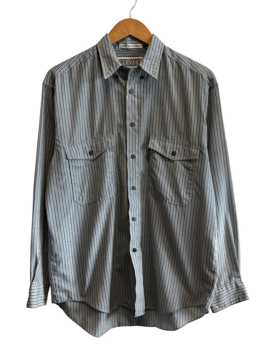 Vintage Levi's Silver Label Button Up Western Shirt Size Medium