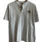 Vintage 90's Montana Wolf Henley Graphic Tee Size Large