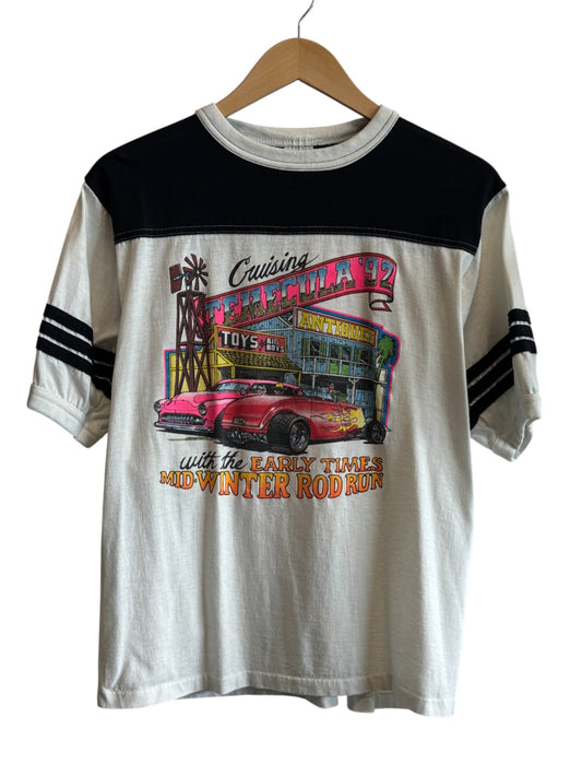 Vintage 1992 Crusin Temecula Classic Car Hot Rod Graphic Tee Size Large