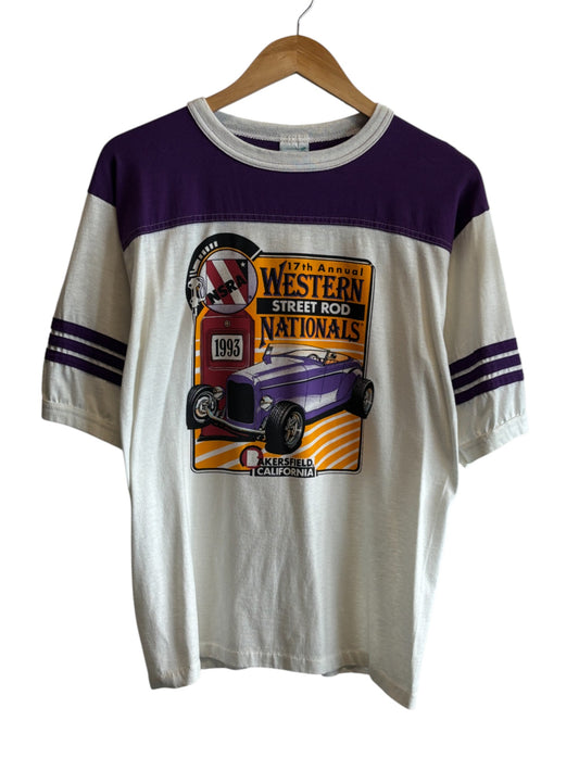 Vintage 1993 NSRA Street Rod Classic Car Graphic Tee Size Large