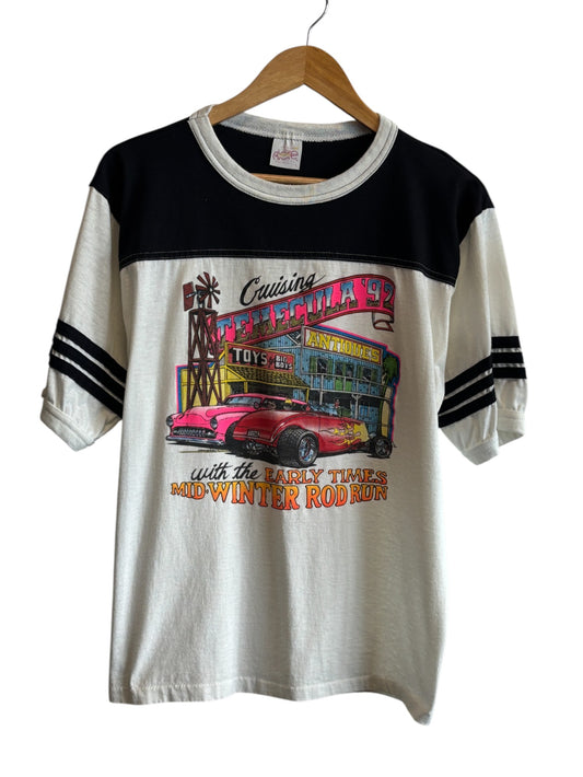 Vintage 1992 Crusin Temecula Classic Car Hot Rod Graphic Tee Size Large