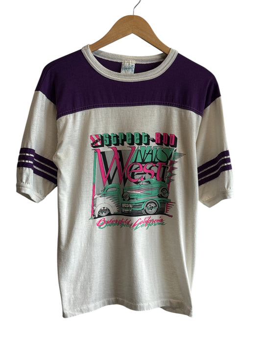 Vintage 80's Bakersfield California Street Rod Classic Car Tee Size Large
