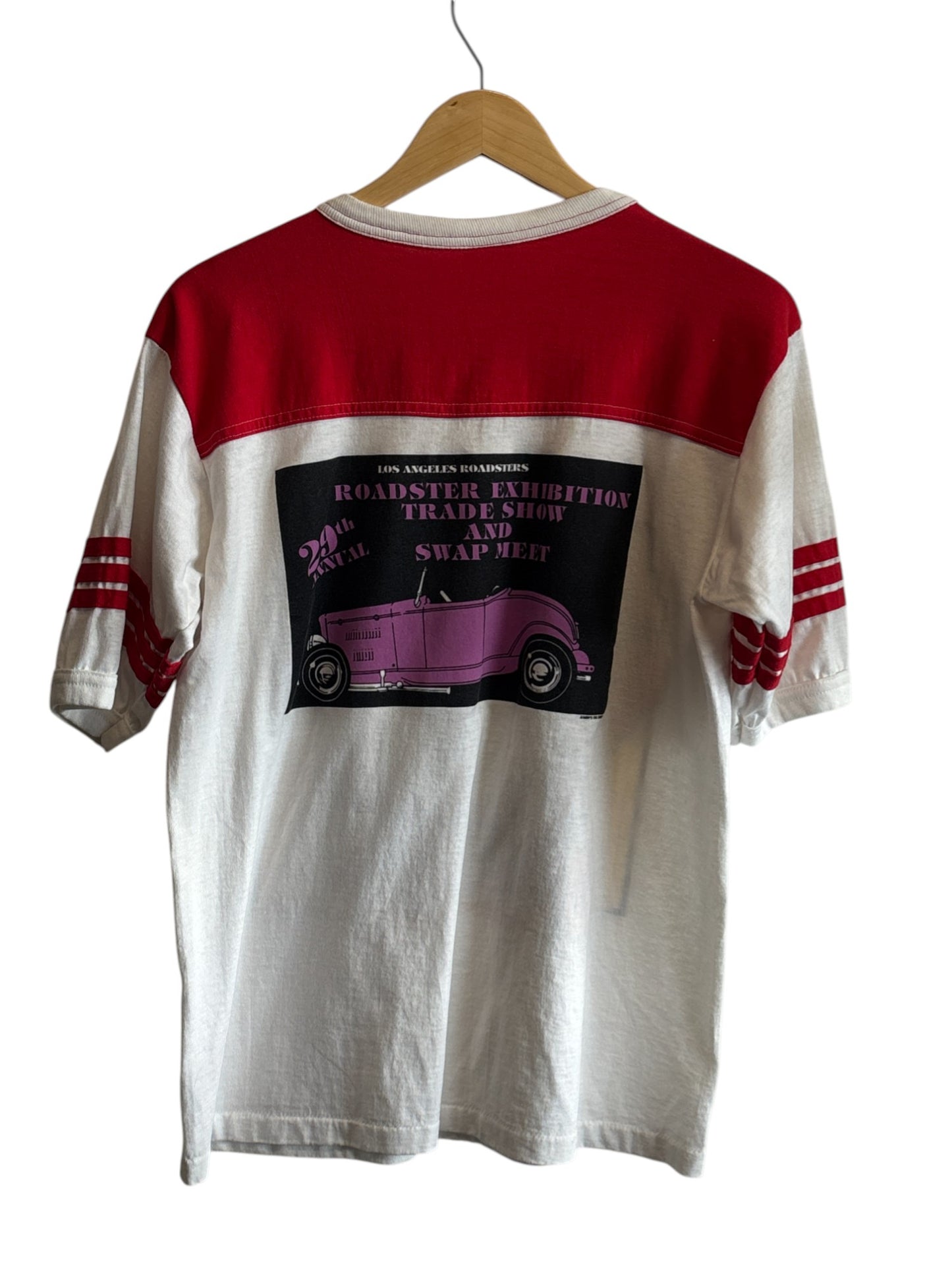 Vintage 1993 LA Roadsters Classic Car Meet Graphic Tee Size Large