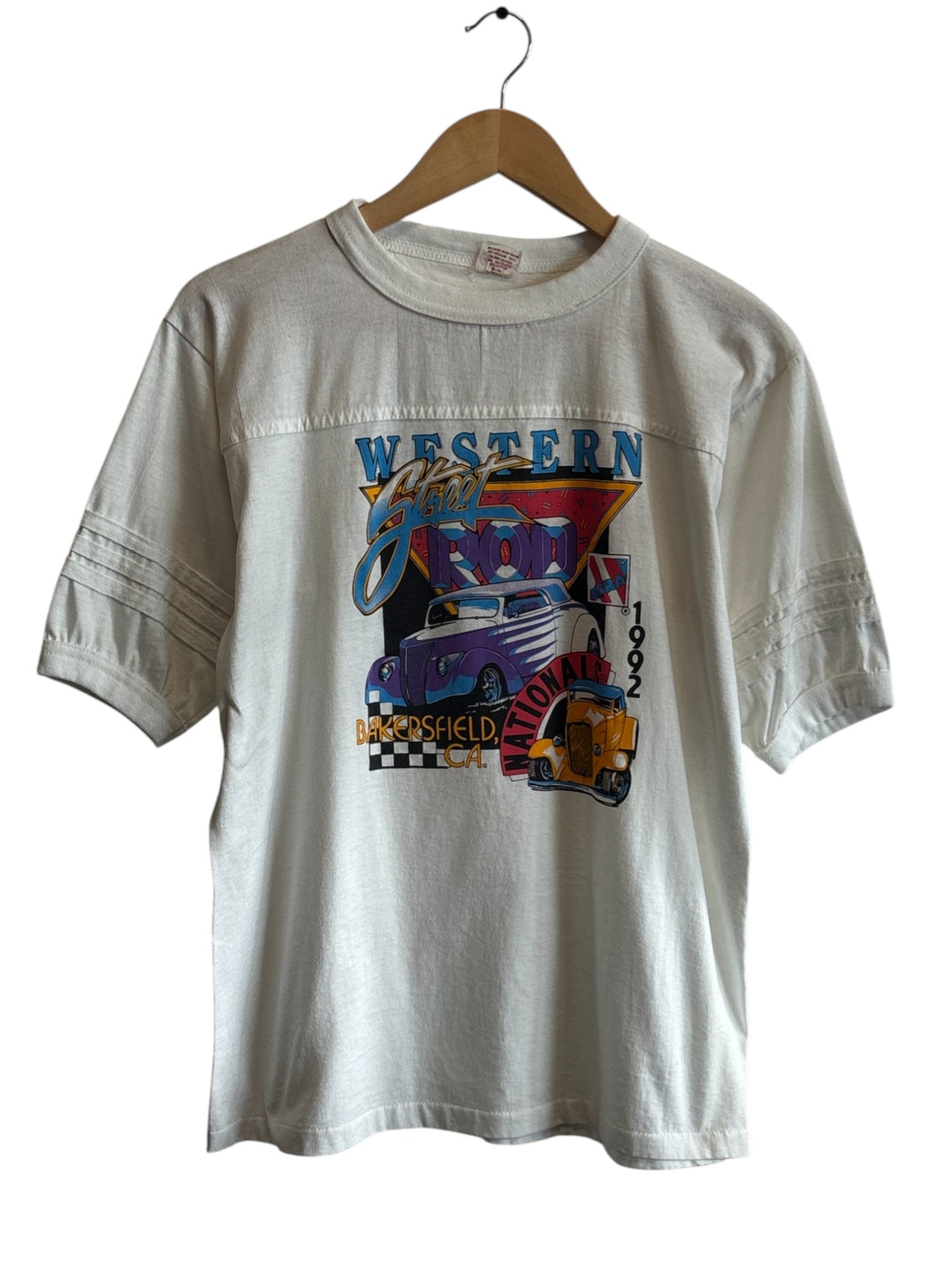 Vintage 1993 Western Street Rod Classic Car Meet Graphic Tee Size Large