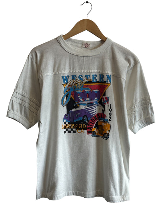 Vintage 1993 Western Street Rod Classic Car Meet Graphic Tee Size Large