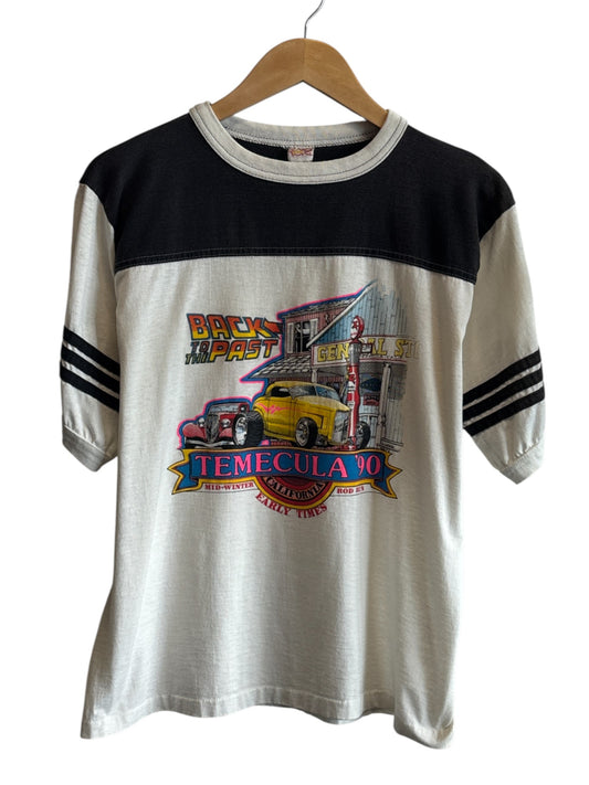Vintage 1990 Temecula Classic Car Back to the Past Car Meet Tee Size Large
