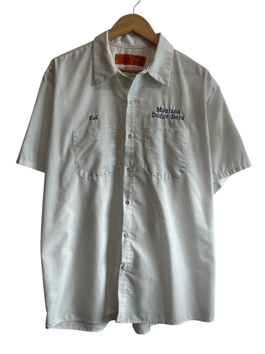 Vintage 90's Montana Dodge Boys Button Up Shirt Size XL