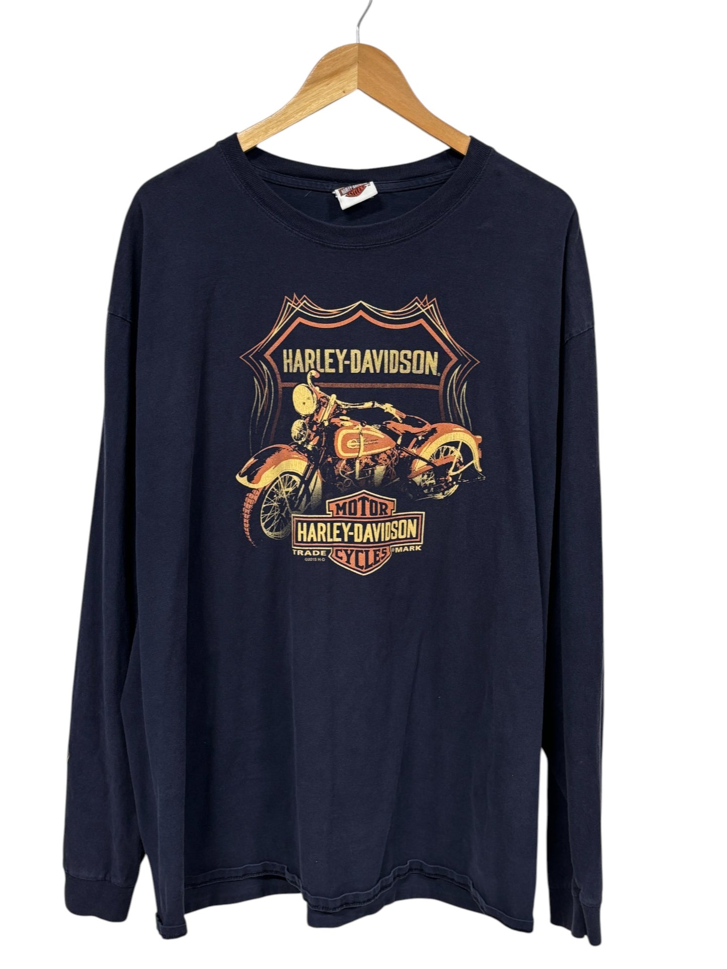Harley Davidson Gillette Wyoming Biker Babe Long Sleeve Shirt Size XXL