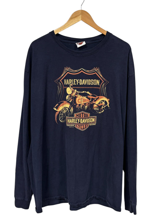 Harley Davidson Gillette Wyoming Biker Babe Long Sleeve Shirt Size XXL