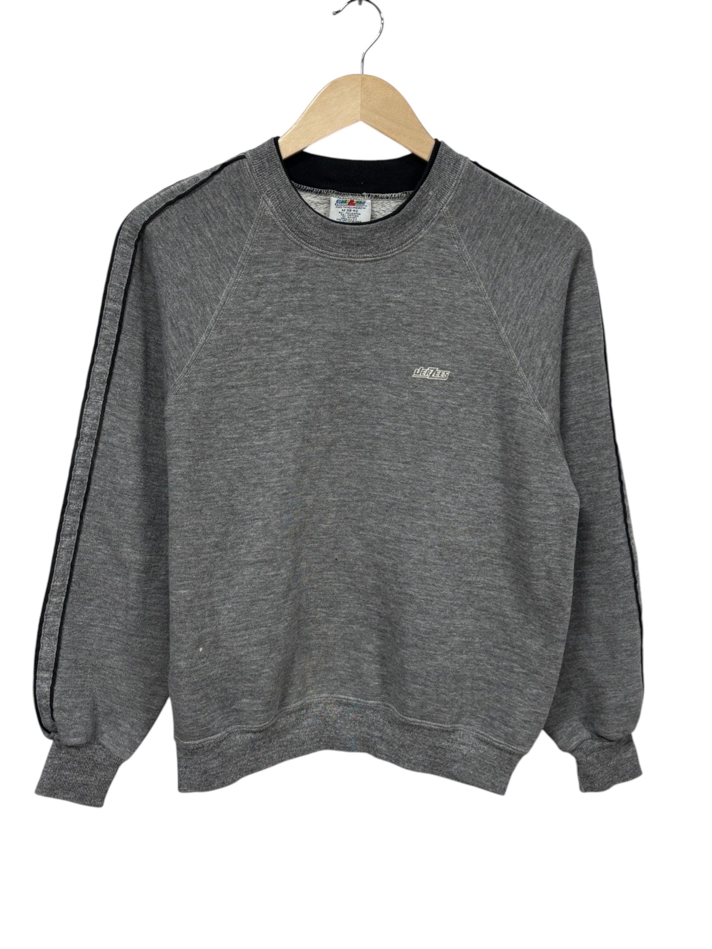 Vintage 90's Jerzees Grey Blank Crewneck Sweater Size Medium