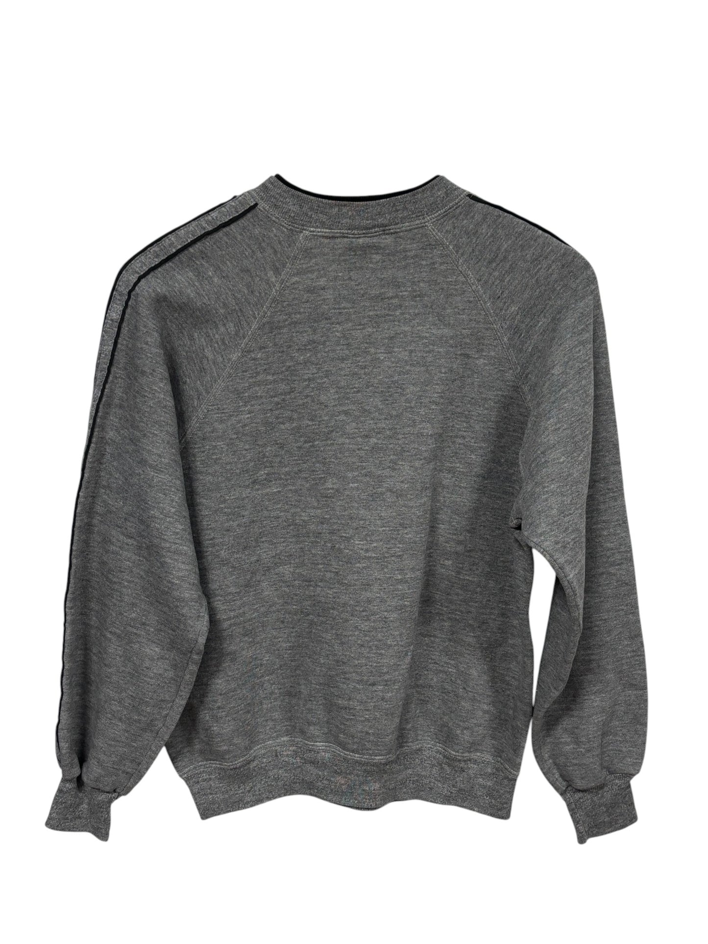 Vintage 90's Jerzees Grey Blank Crewneck Sweater Size Medium