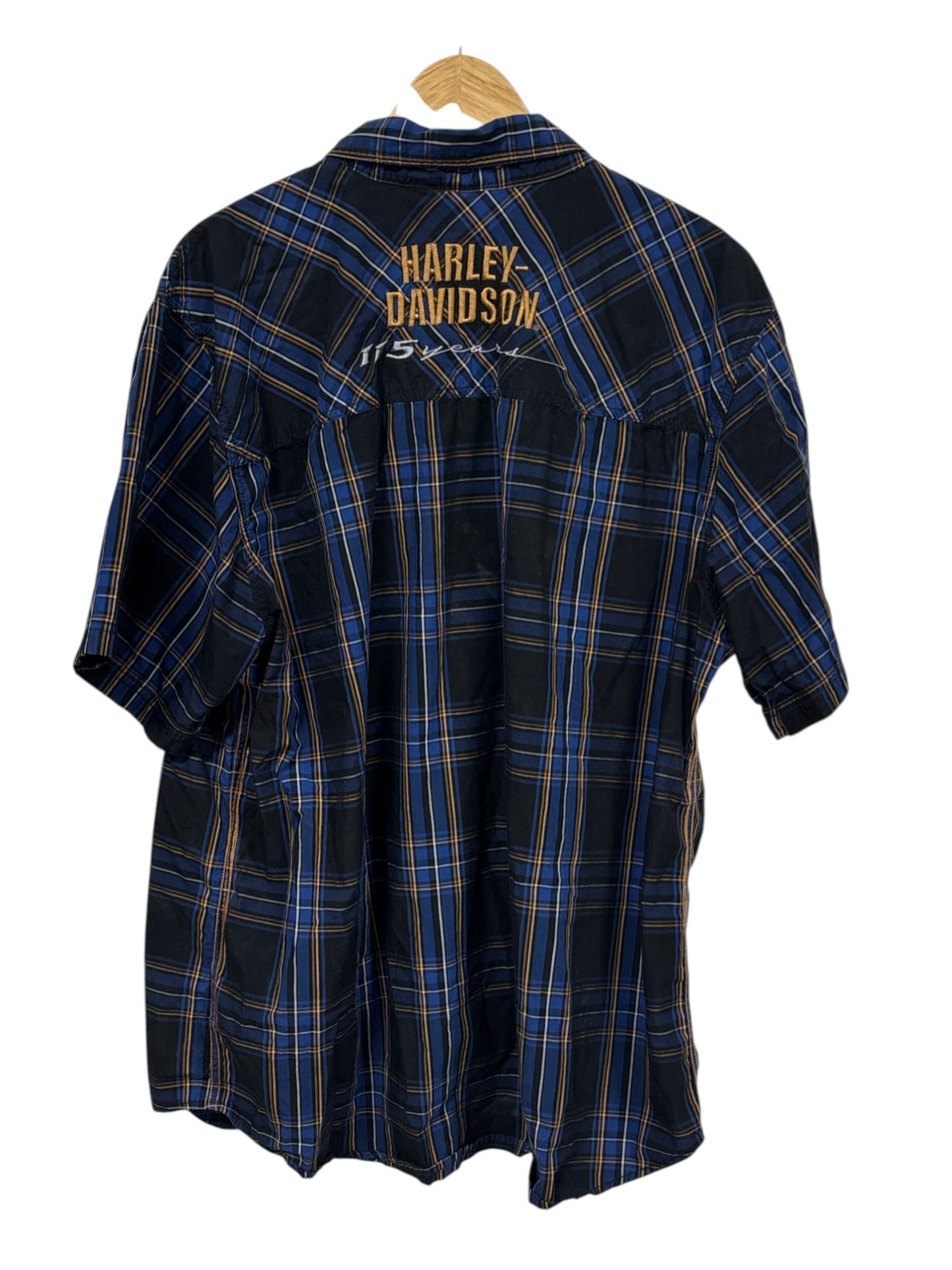Harley Davidson Plaid Button Up Shirt Size XXL