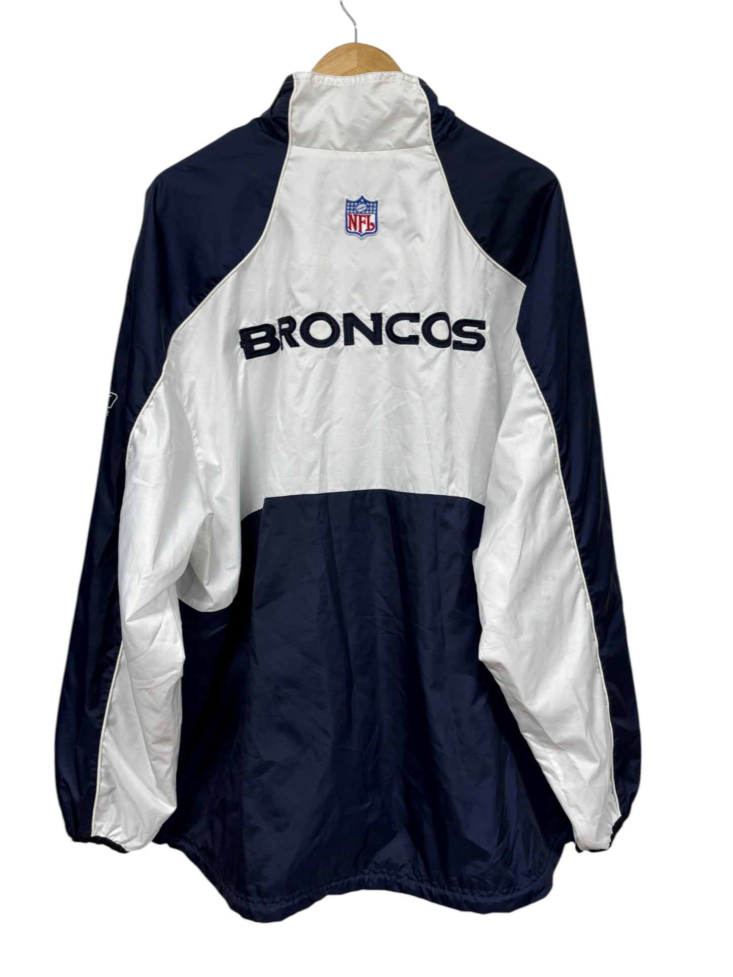 Vintage 00's Denver Broncos NFL Logo Reebok Windbreaker Jacket Size XL