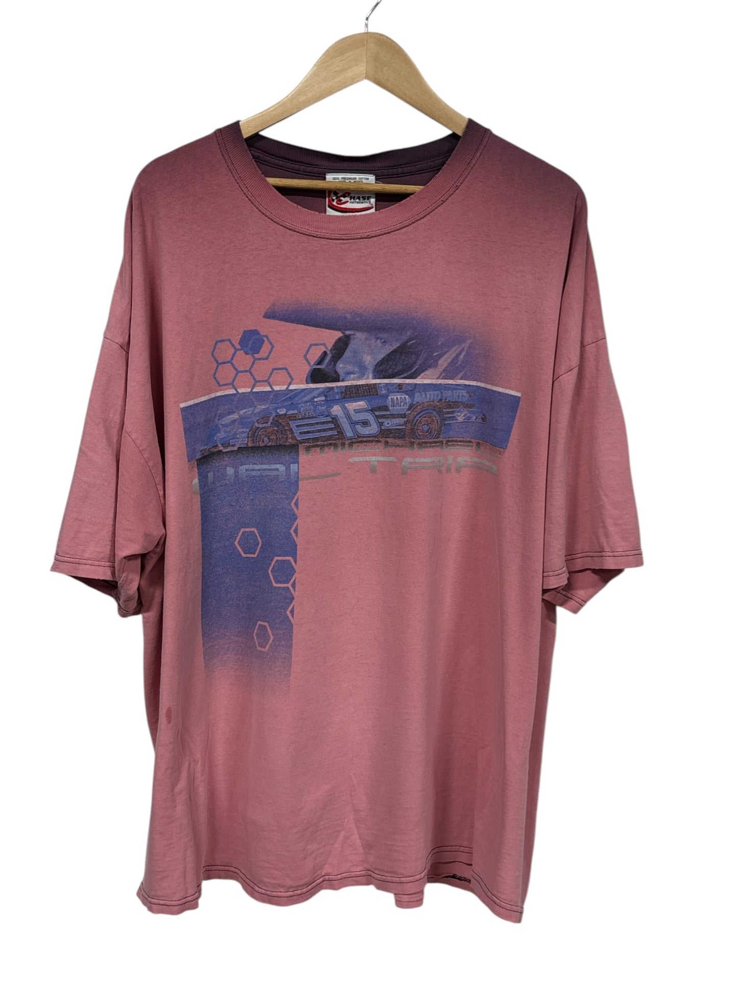 Vintage Michael Waltrip Faded NASCAR Racing Graphic Tee Size XXL