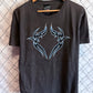 Y2K Top Heavy Tribal Art Graphic Tee Size XL