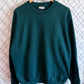 Vintage 90's Fruit of the Loom Green Blank Crewneck Sweater Size XL