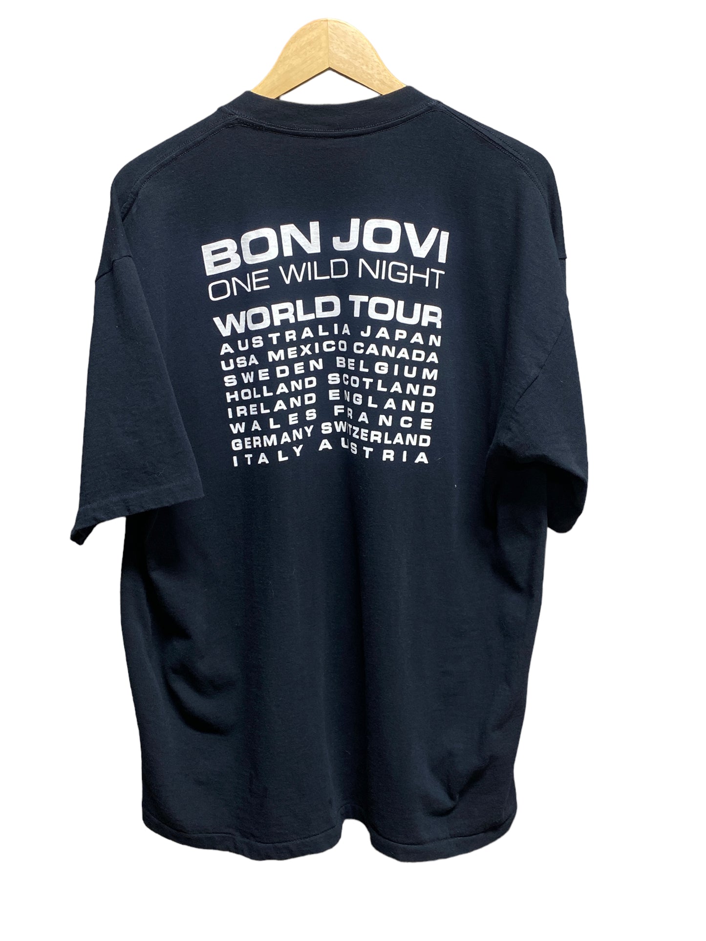 Vintage 2001 Bon Jovi One Wild Night Concert Tour Tee Size XL