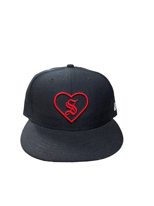 Supreme S Heart Logo Fitted Hat Size 7 1/2