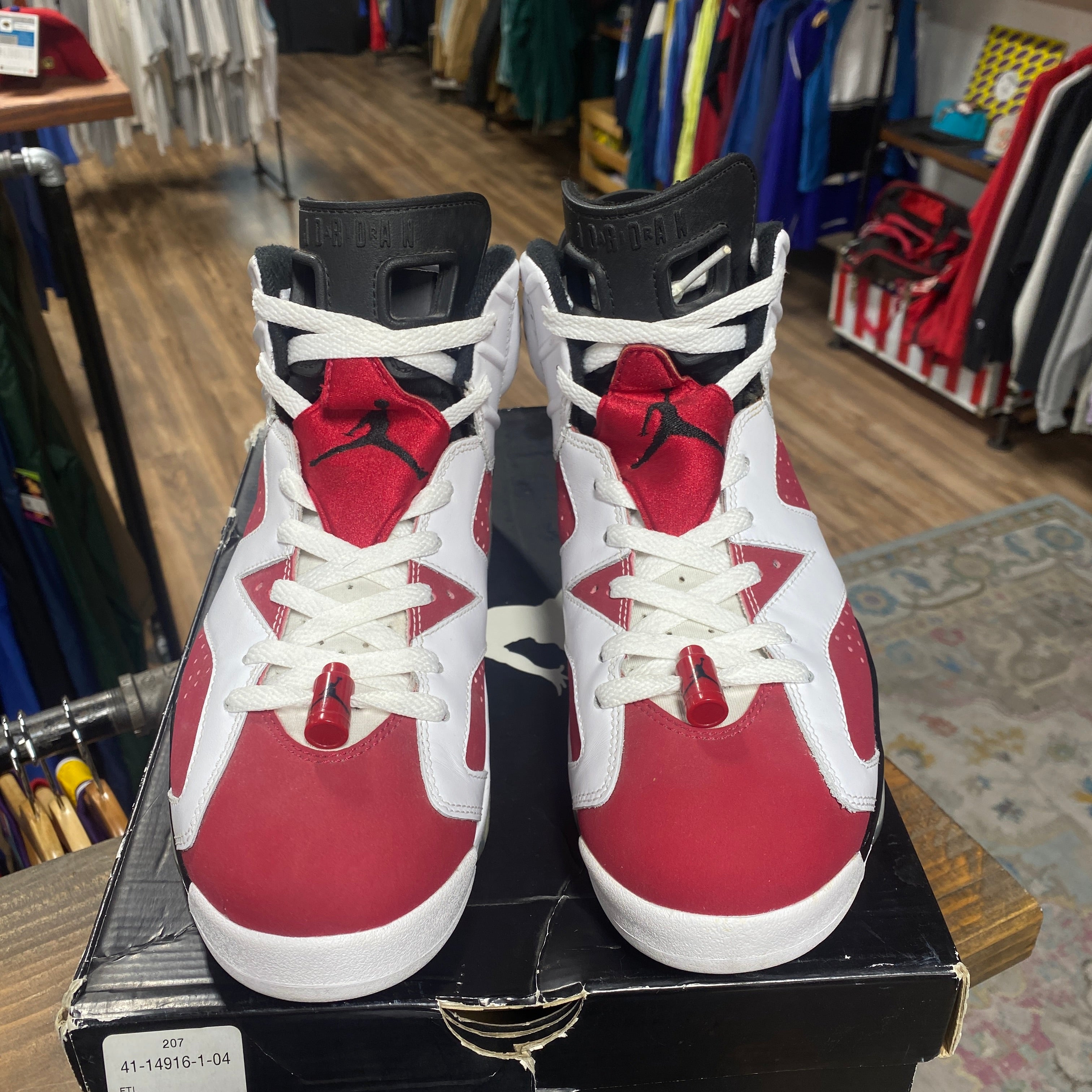 Air Jordan 6 carmine 2014 store size 13