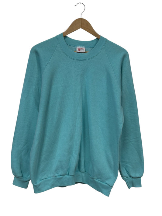 Vintage 80's Sunbelt Sportswear Light Blue Blank Sweater Size XL