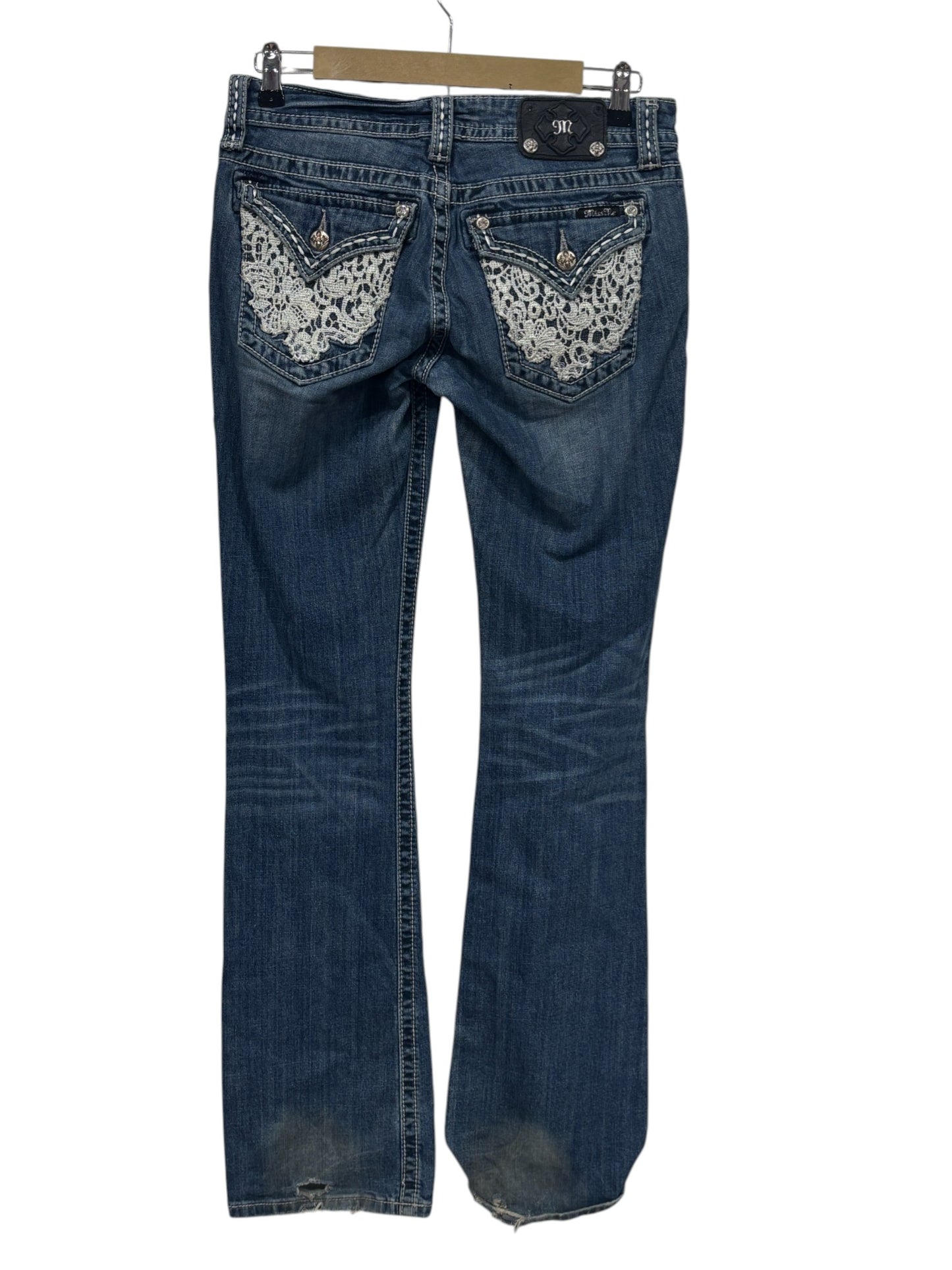Vintage Y2K Women's Miss Me Low Rise Jeans Size 29x34