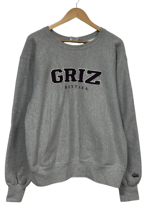 Vintage 90's University of Montana Griz Crewneck Sweater Size XL