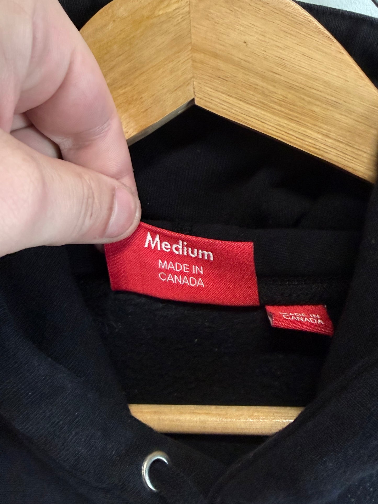 Supreme FW21 Hearts Arc Logo Black Hoodie Size Medium