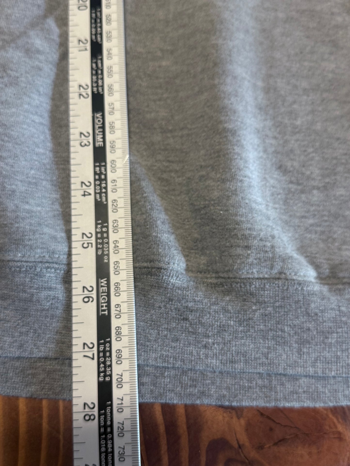 Y2k Top Heavy Tribal Art Grey Hoodie Size Large