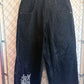 Vintage JNCO Jeans Black Stovepipe Wide Leg Denim Jeans Size 36x25