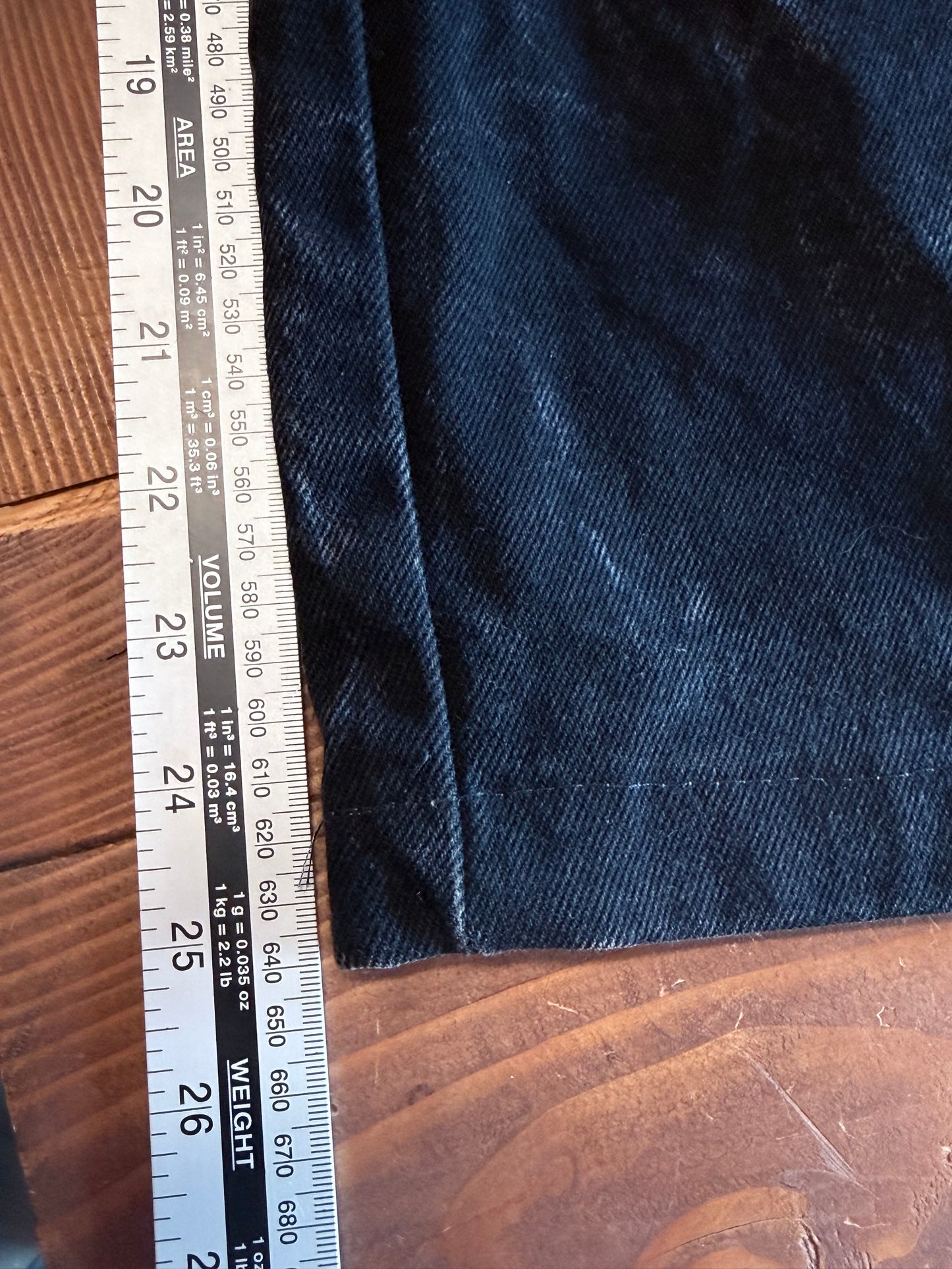 Vintage JNCO Jeans Black Stovepipe Wide Leg Denim Jeans Size 36x25
