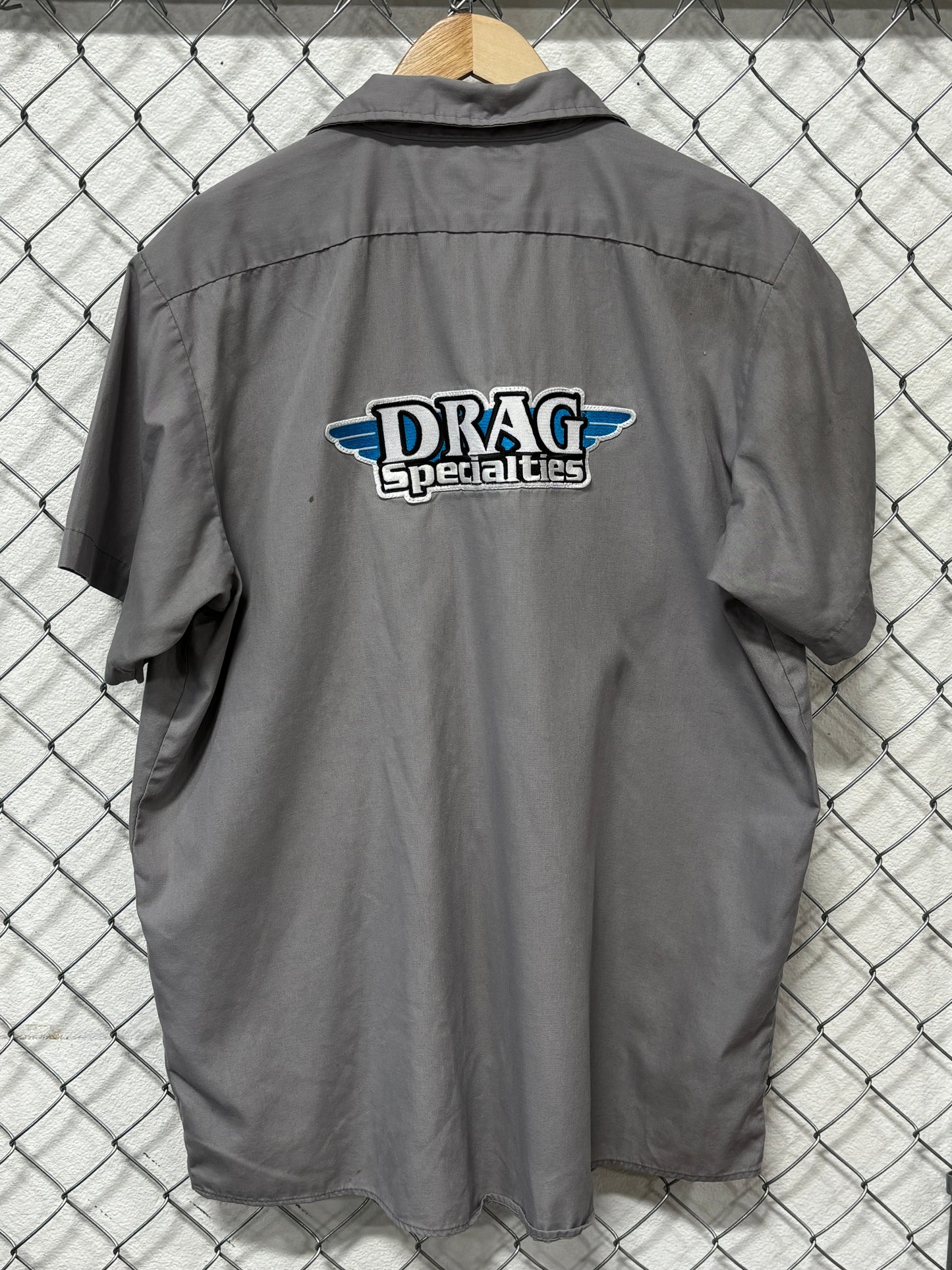 Dickies Drag Specialties Mechanic Work Short Sleeve Shirt Size XL