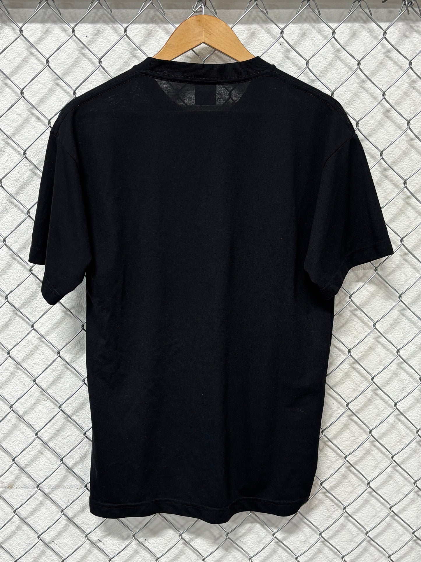 Vintage 80's Duke Athletic Products Black Blank Tee Size Medium
