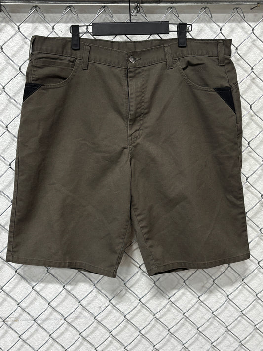 Dickies Dark Green Work Shorts Size 37