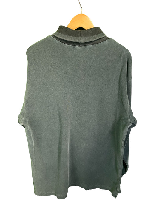 Vintage 90's Rocke Gear Green Overdyed Mock Neck Sweater Size Large