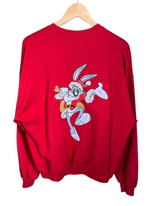 Vintage 90's Looney Tunes Bugs Bunny Tweety Bird Graphic Crewneck Size XL