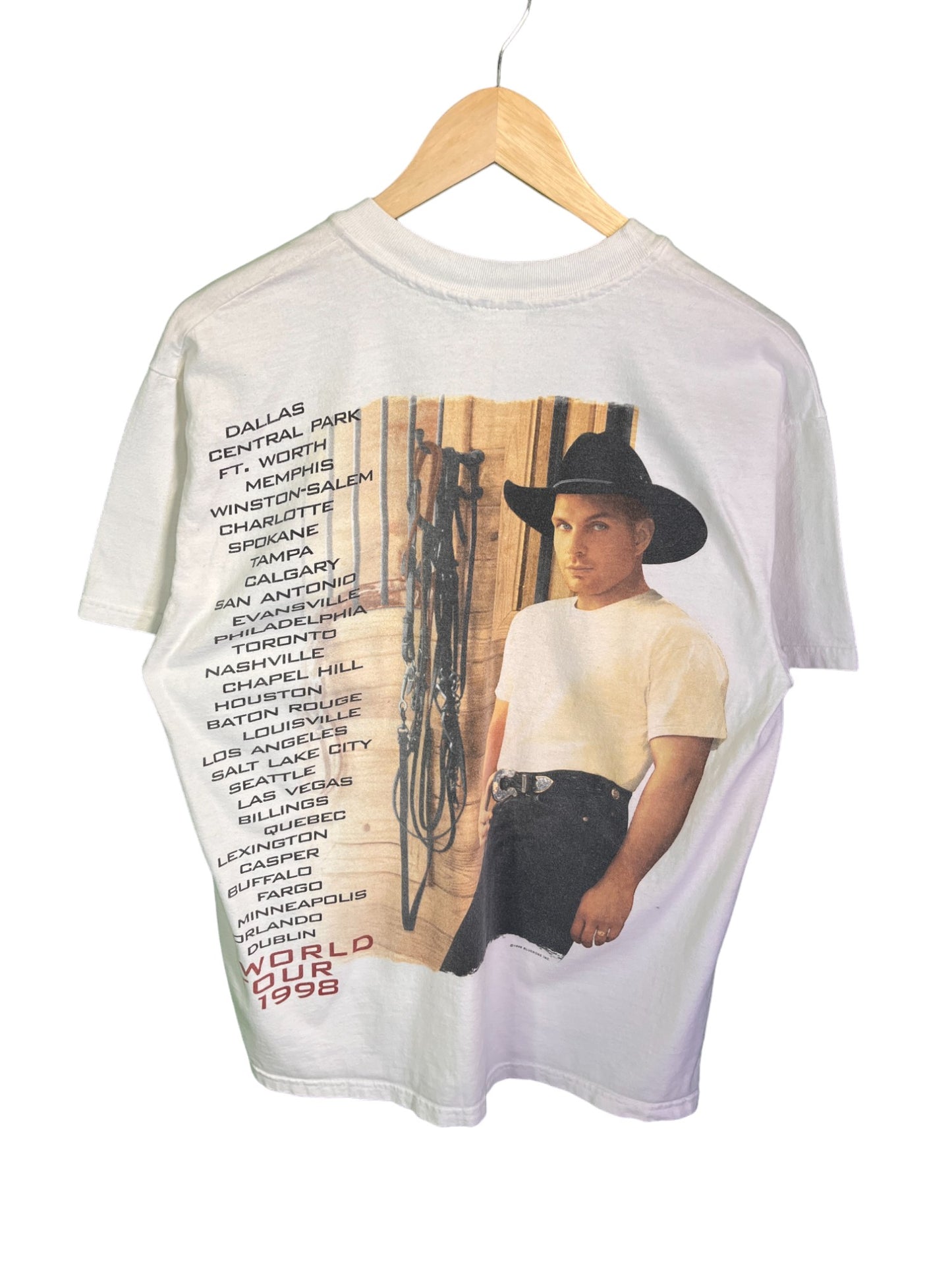 Vintage 1998 Sevens Garth Brooks Country Music Tour Tee Size Large