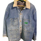 Vintage 90's Wrangler Work Wear Denim Blanket Lined Jacket Size Large
