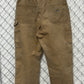 Vintage Carhartt Made in USA Brown Double Knee Carpenter Pants Size 32x23