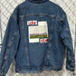 Vintage 90's Levi's Sherpa Lined Painted Denim Jacket Size XL
