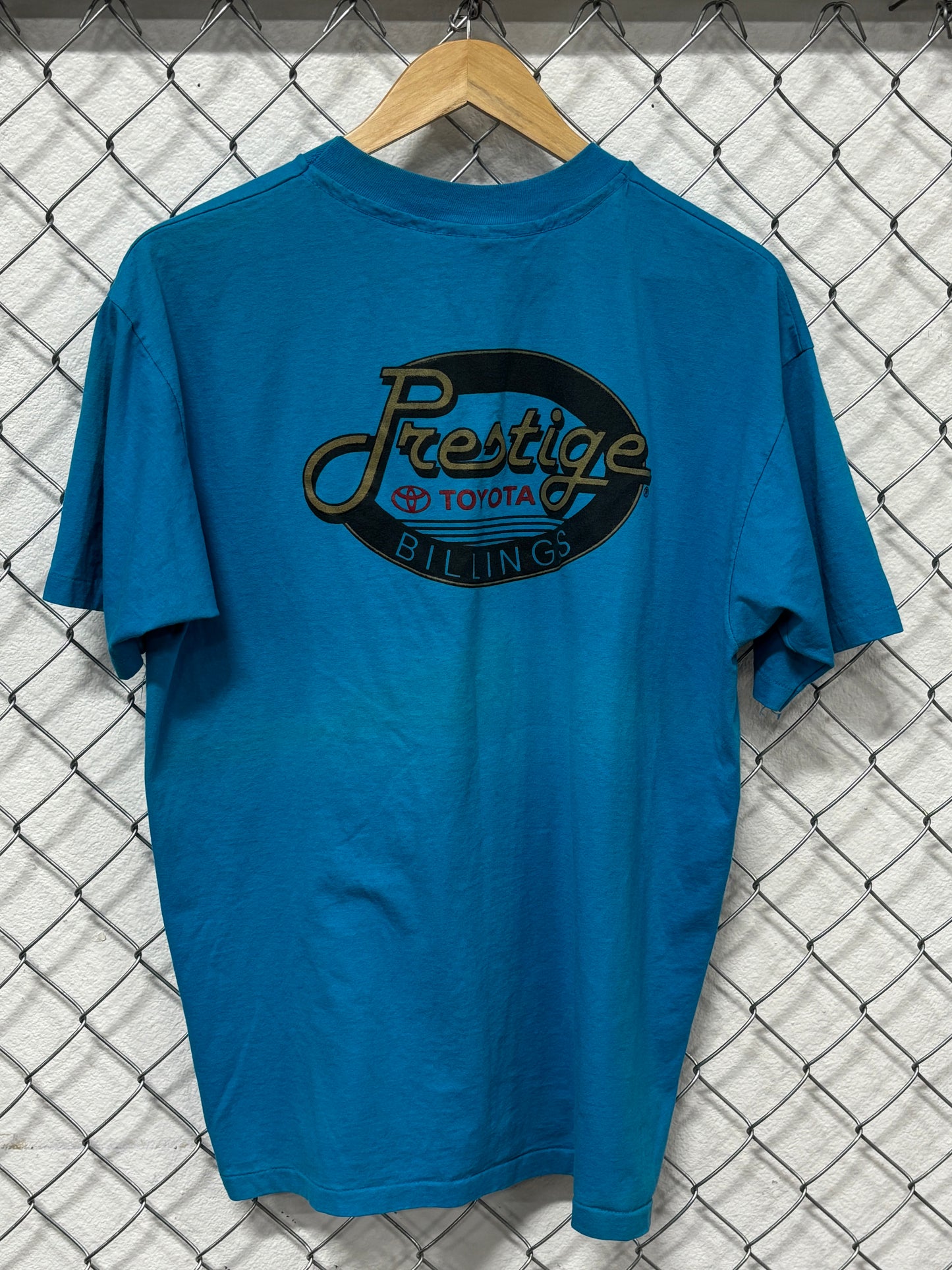 Vintage 90's Prestige Toyota Billings Montana Dealership Tee Size XL